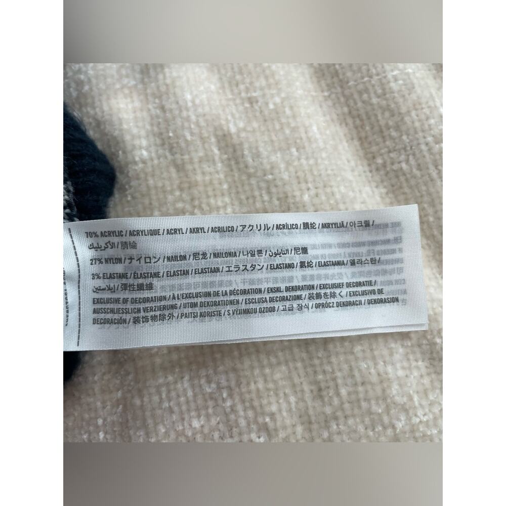 Abercrombie & Fitch Women Navy and White Knit Sweater Label Detail size xs - Picture 7 of 10